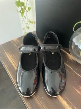 Girls Black Patent Mary Jane Shoes Tap Dance Shoes